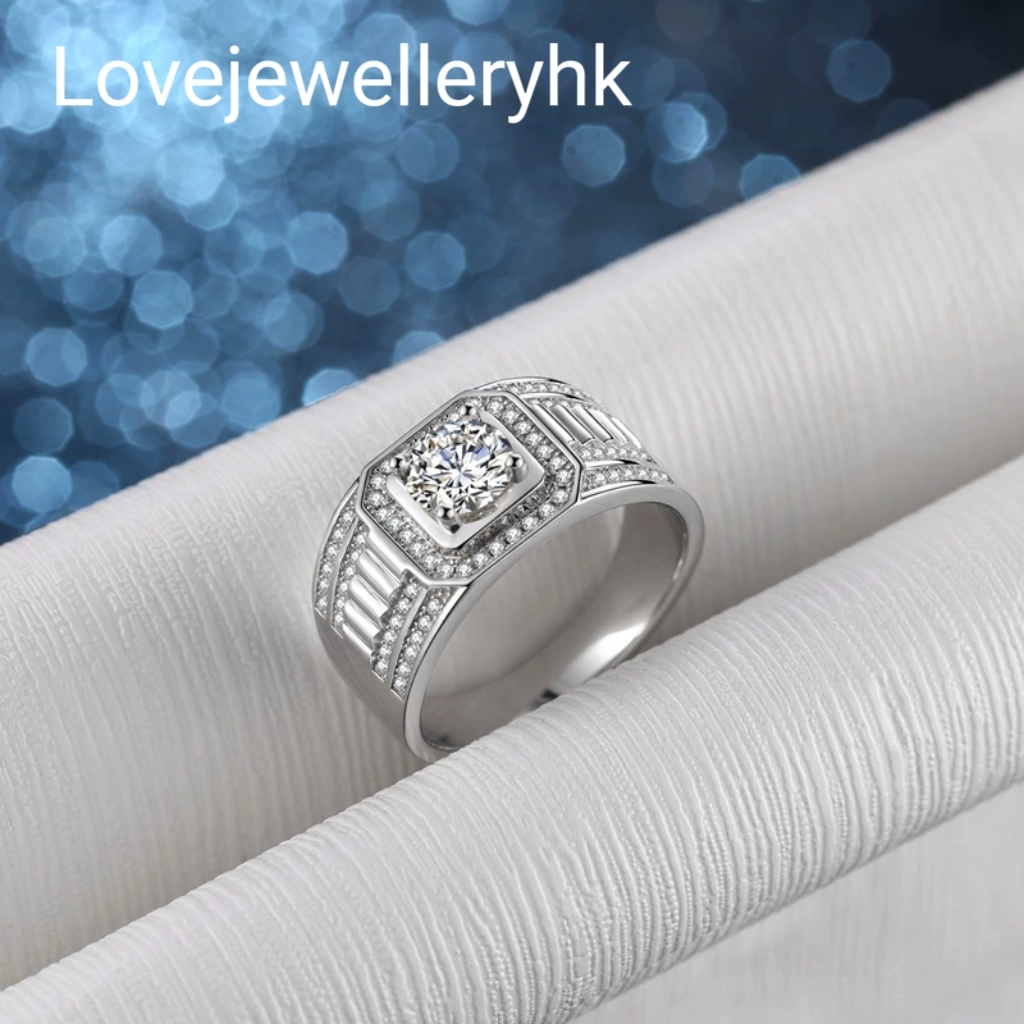 豪邁莫桑男戒R1C025