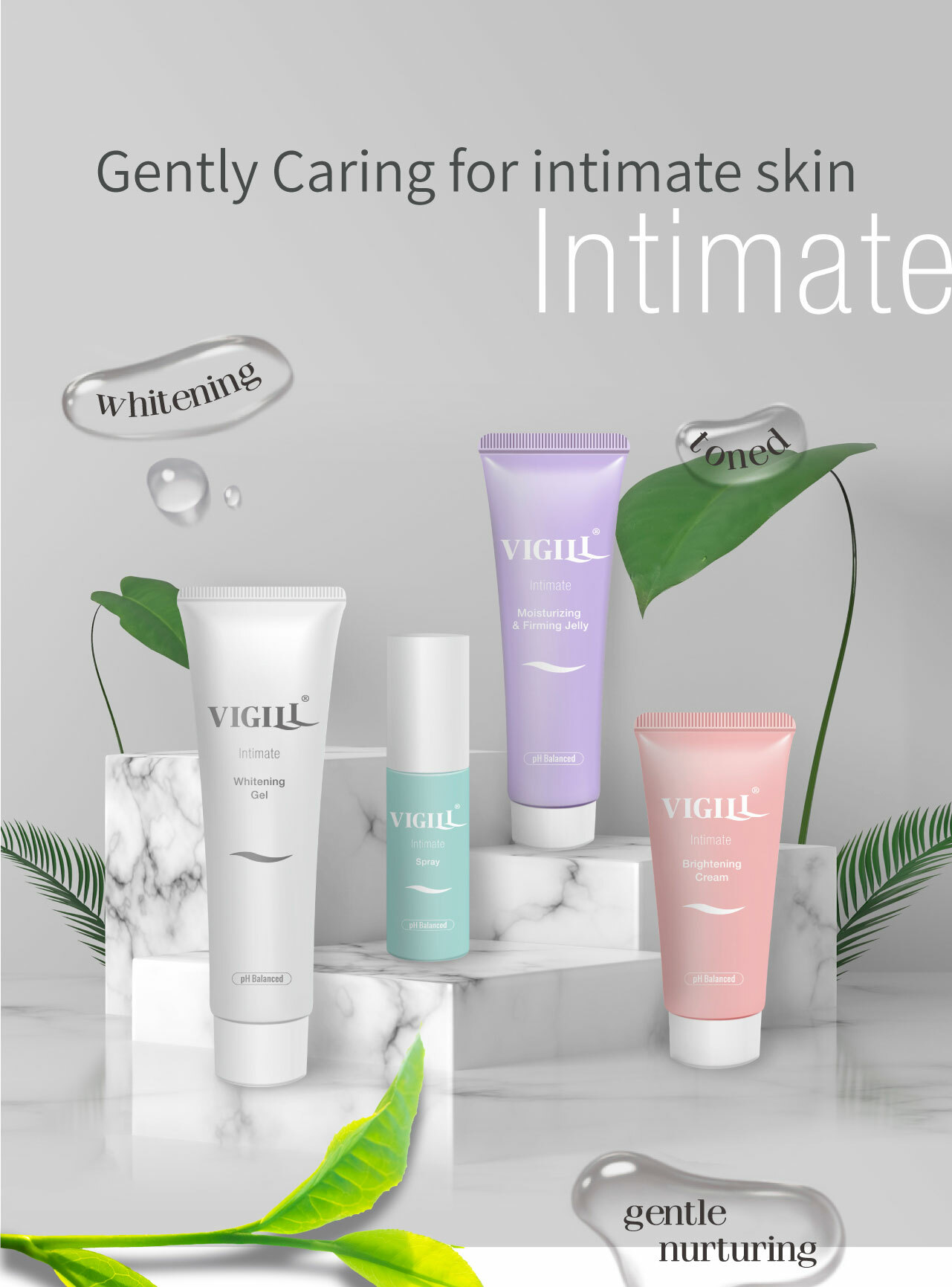 VIGILL Intimate Whitening Gel + Brightening Cream Duo