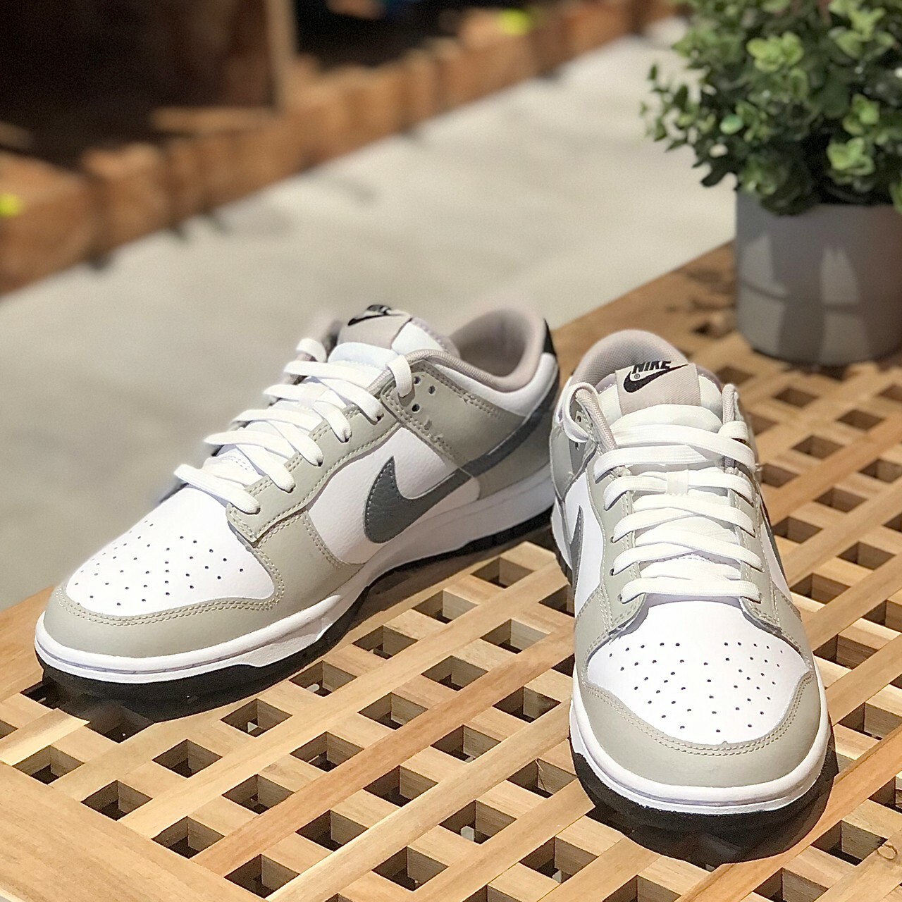 Nike Dunk Low 雙勾 噴漆 大象灰白 荔枝皮 FD0661-100