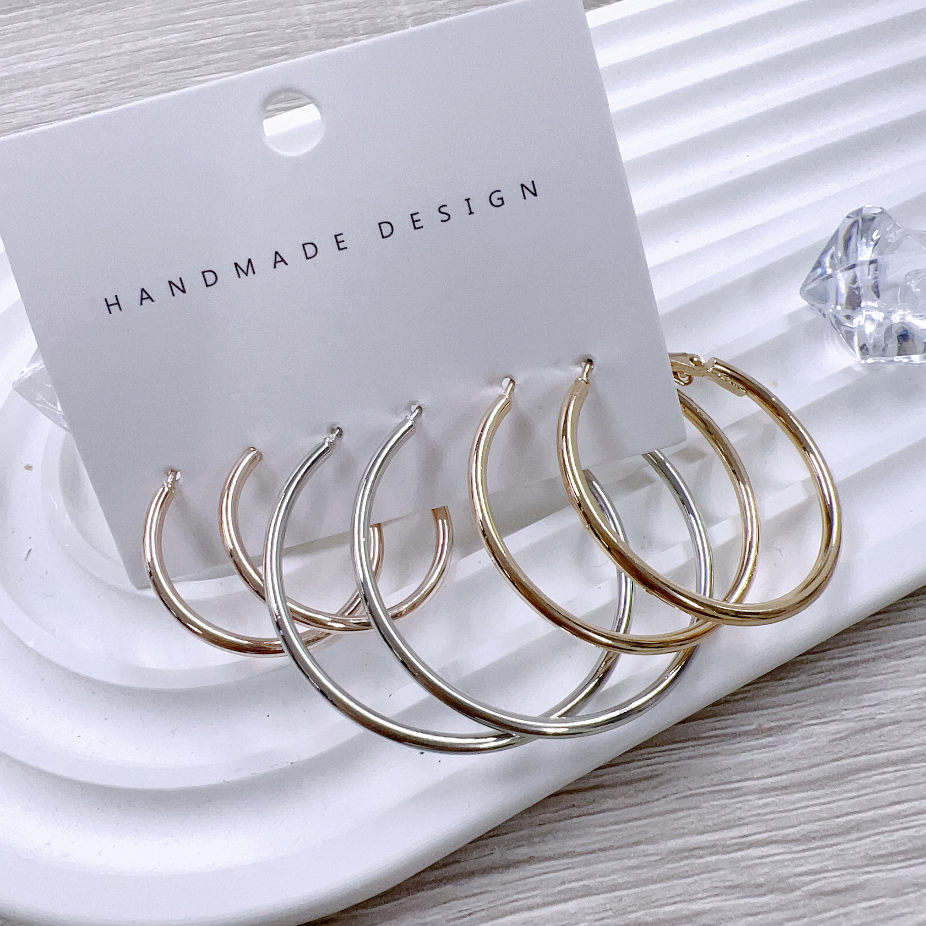 現 貨 | KR 圈圈 耳環 (1set 3對) 5499