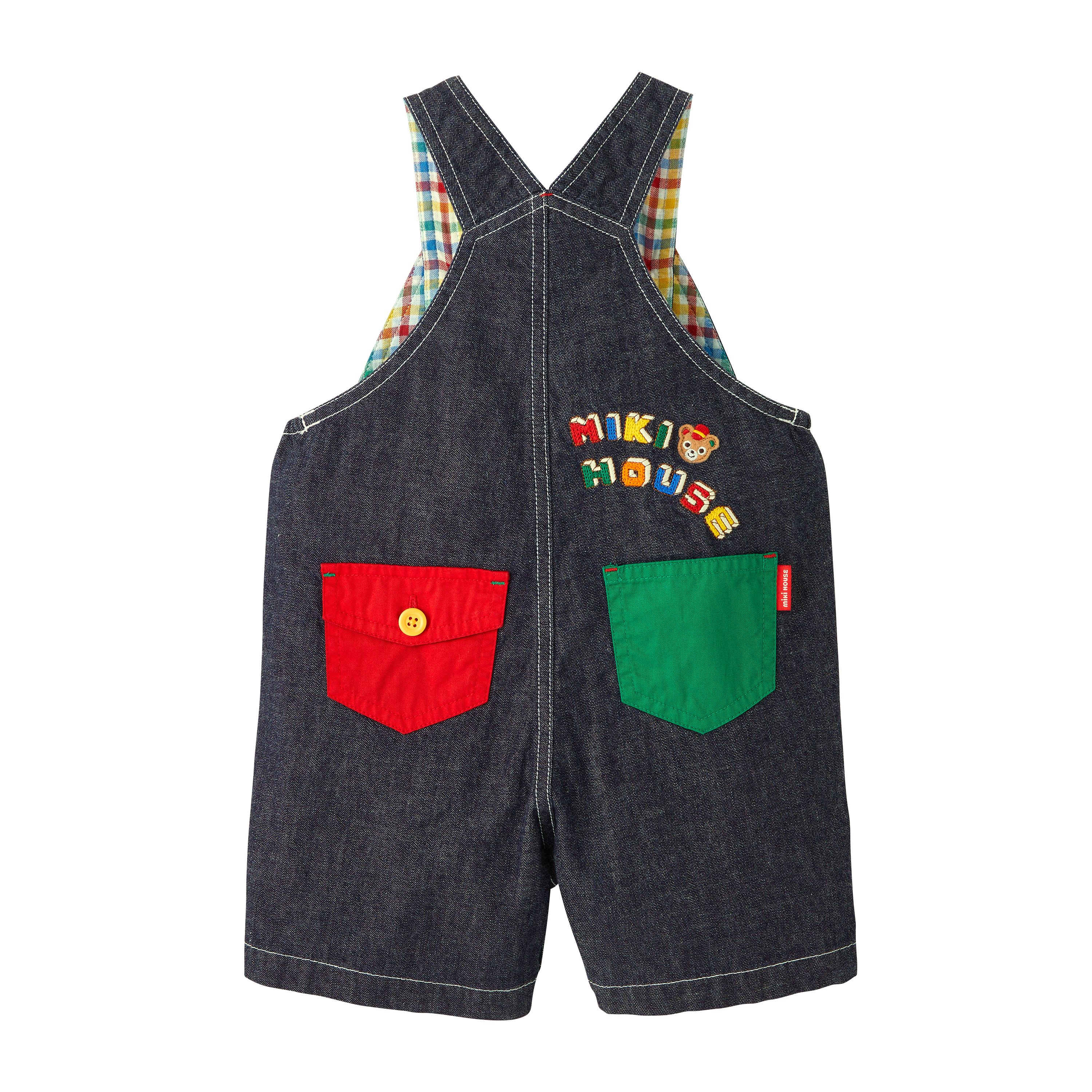 Miki House刺綉動物工人褲