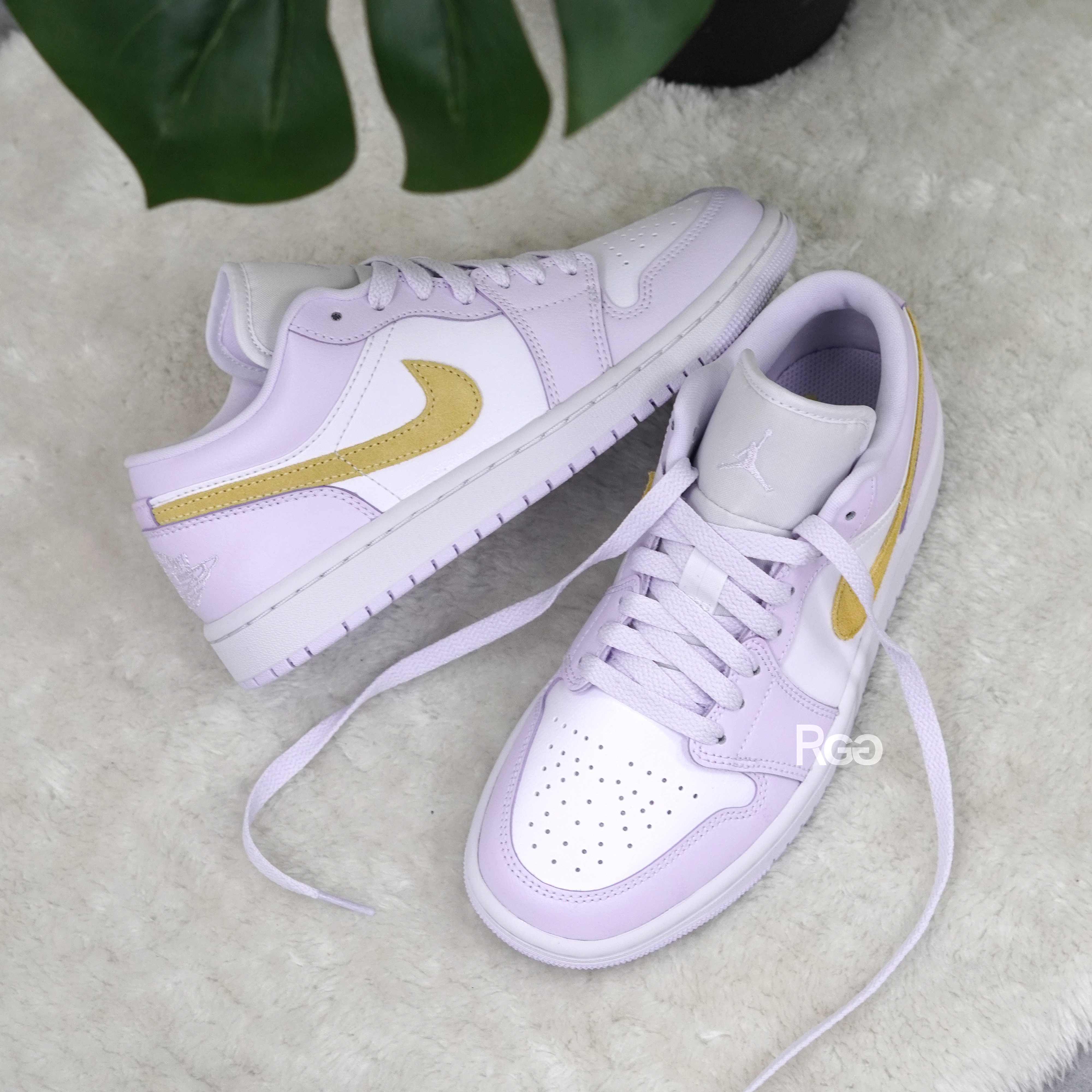 Nike Air Jordan 1 Low 麂皮 檸檬薰衣草 (DC0774-501)