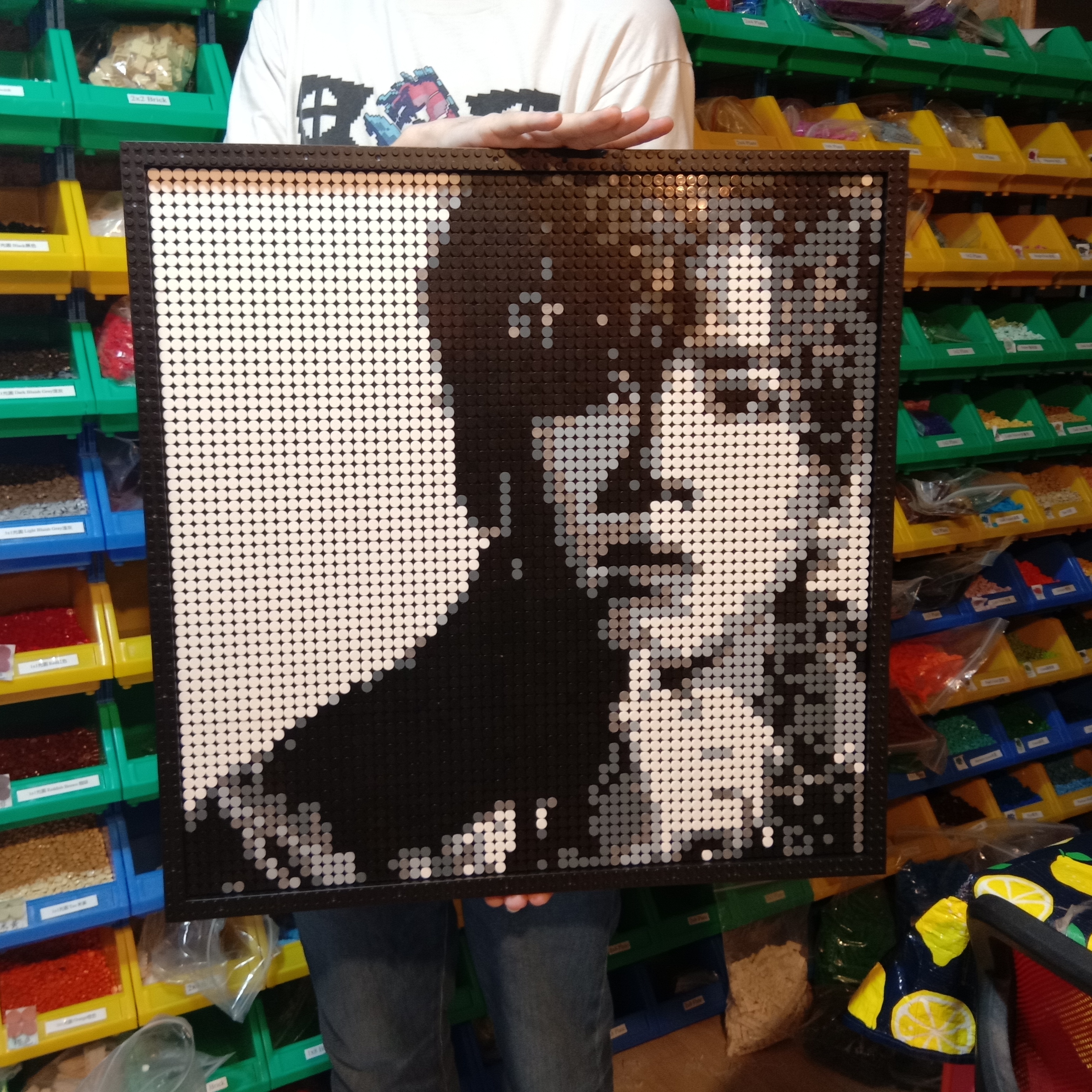 客製積木馬賽克畫像