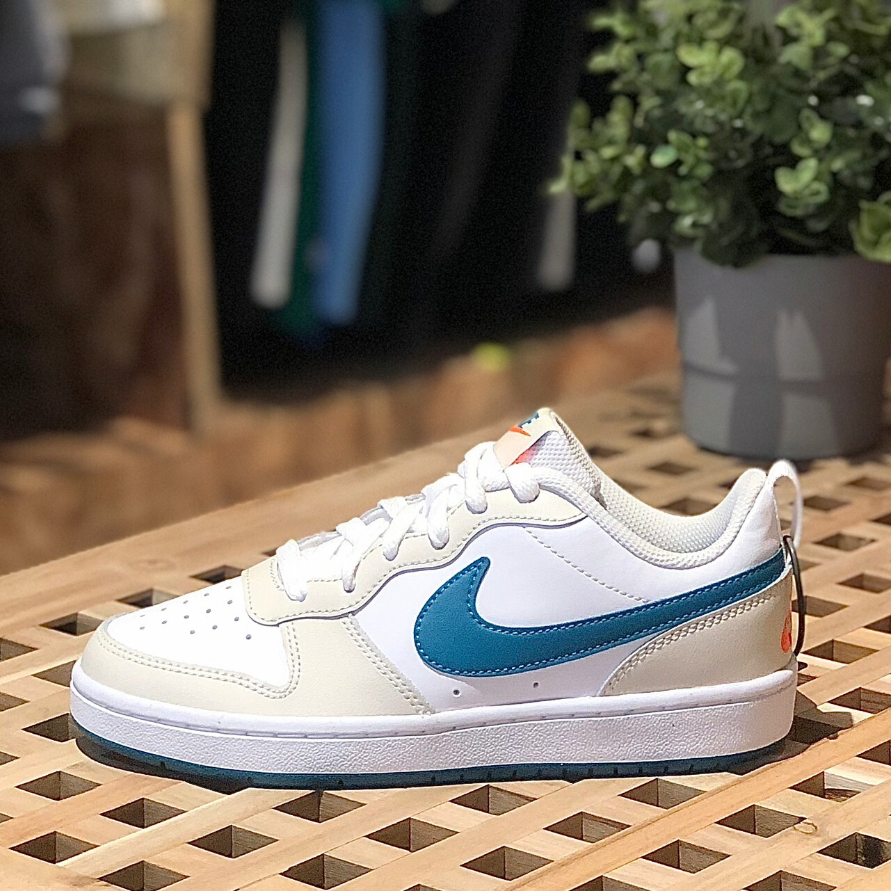 Nike Court Borough Low 2 (GS) 奶油藍綠色 小Dunk 大童款 BQ5448-017