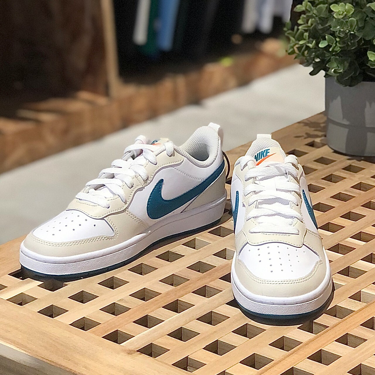 Nike Court Borough Low 2 (GS) 奶油藍綠色 小Dunk 大童款 BQ5448-017