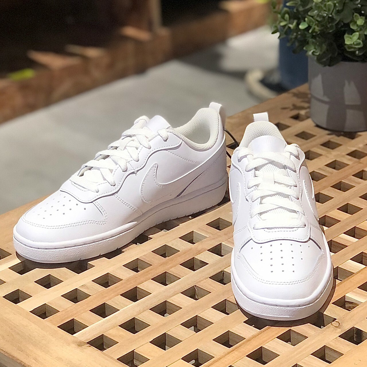 Nike Court Borough Low 2 (GS) 全白 大童款 小Dunk 小白鞋 BQ5448-100