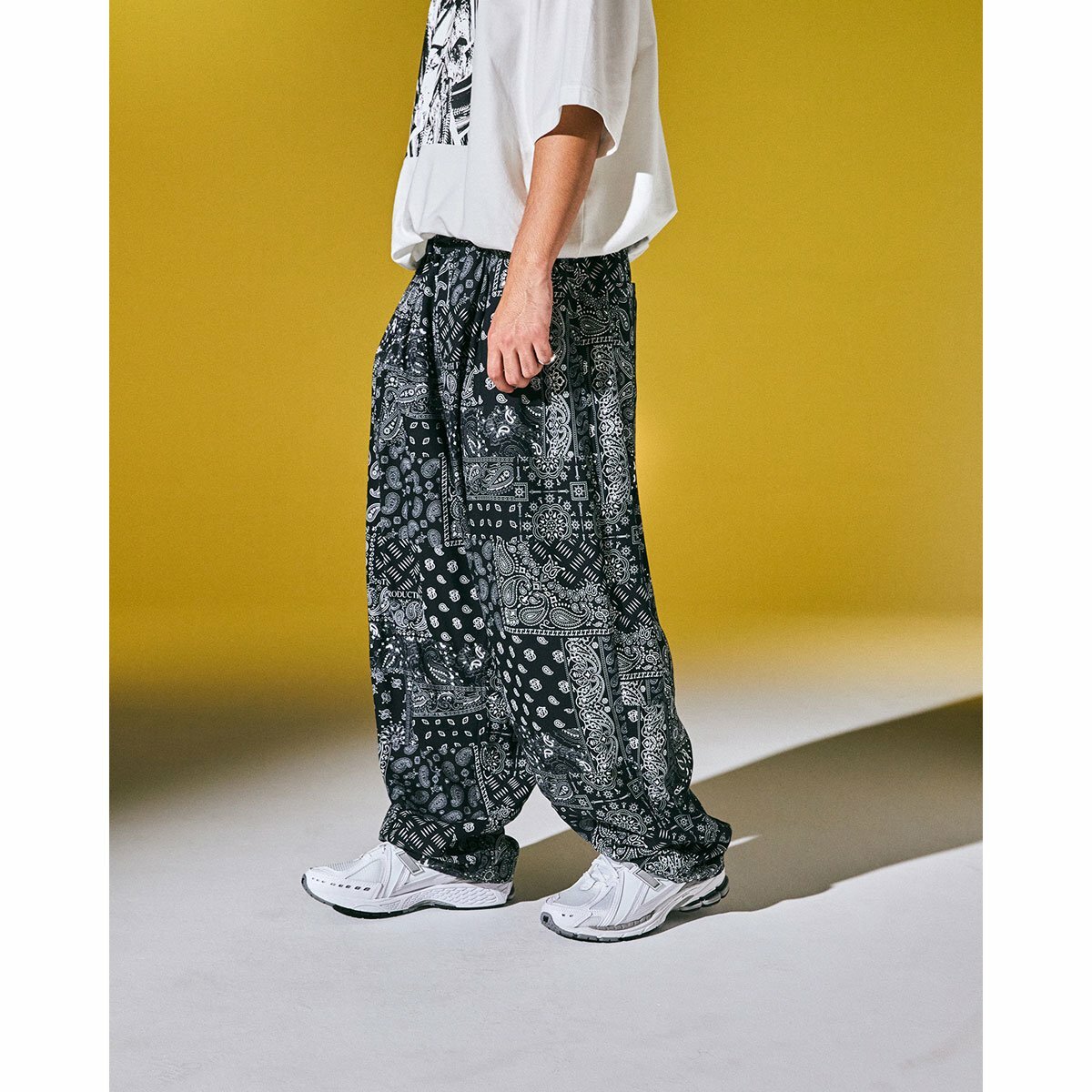 TBPR PAISLEY BAGGY SLACKS-