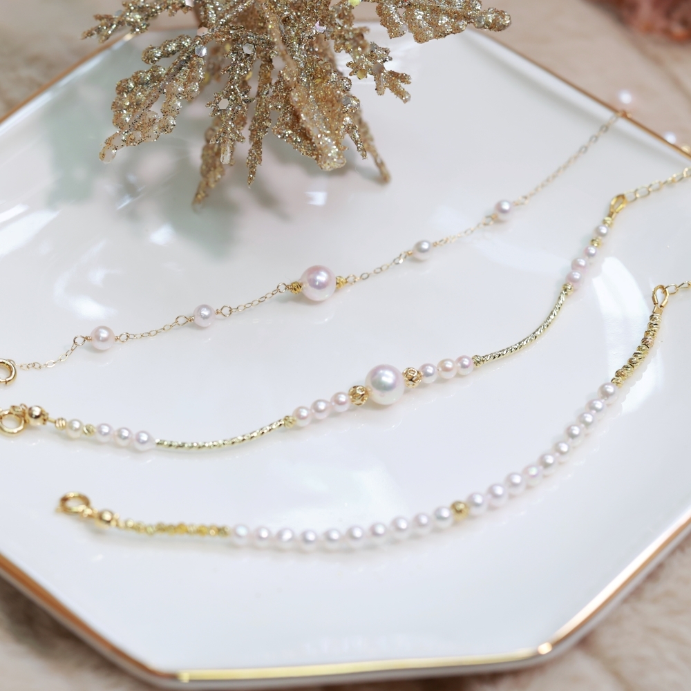 滿珠AKOYA小金粒手鏈（產品編號：BP005）