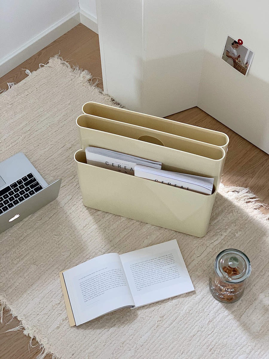 北歐風雜誌書報風琴分隔收納擺件 / 2色