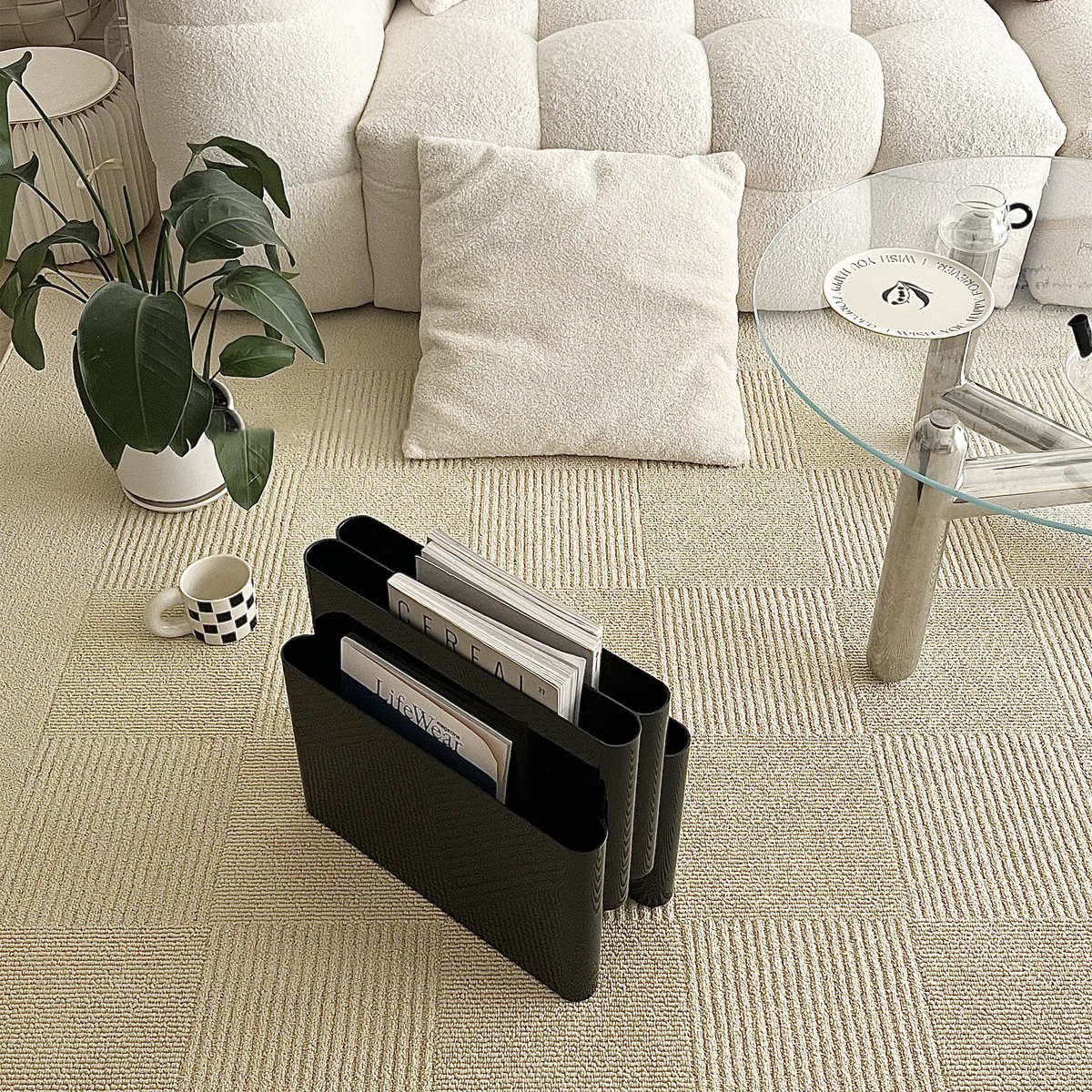 北歐風雜誌書報風琴分隔收納擺件 / 2色