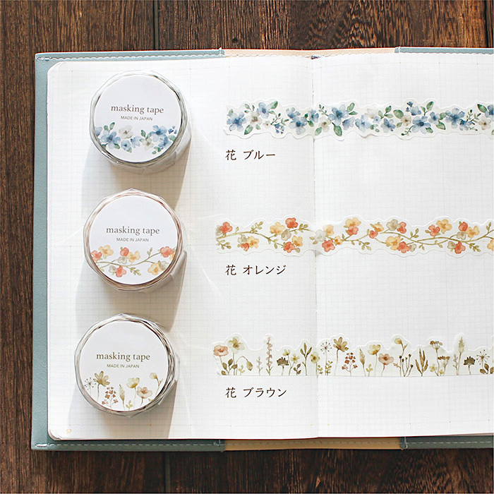 Mind Wave 18mm Die-Cut Masking Tape－Palette Series (Japanese Stationery Brand)
