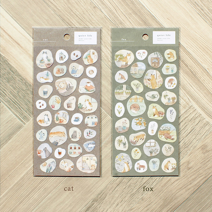 Mind Wave Sticker－Quiet Life Series (Japanese Stationery Brand)