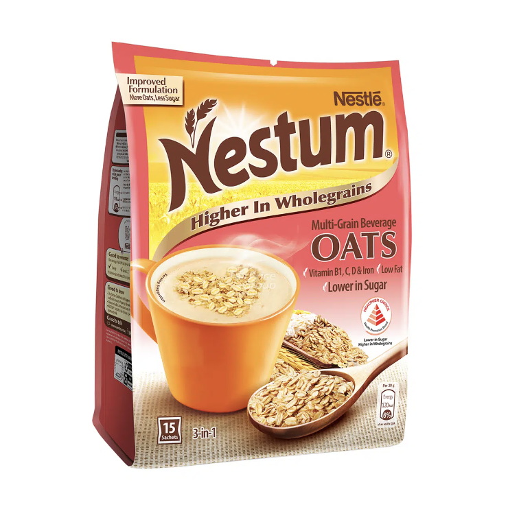 雀巢 Nestum 3合1 少甜牛奶麥片 - 燕麥