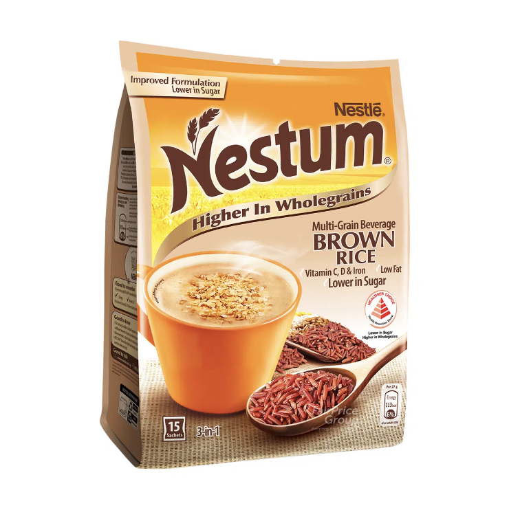 雀巢 Nestum 3合1 少甜牛奶麥片 - 糙米