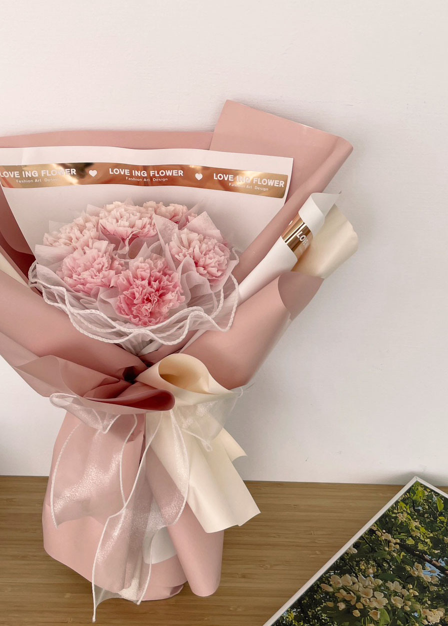 康乃馨永生花束-永恆的愛