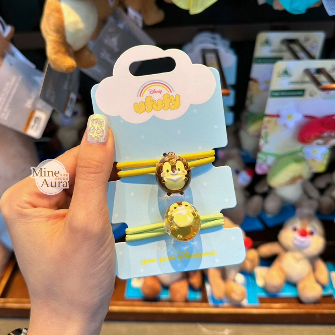 Ufufy 奇奇蒂蒂 Chip 'n Dale 髮束 2入組 -香港迪士尼樂園