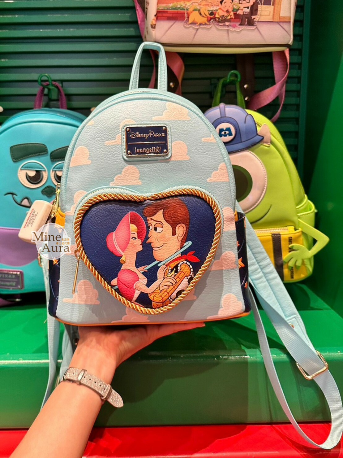 胡迪 Woody 羊女 Bo Peep 愛心圖案 造型 後背包 玩具總動員 Toy Story -香港迪士尼樂園