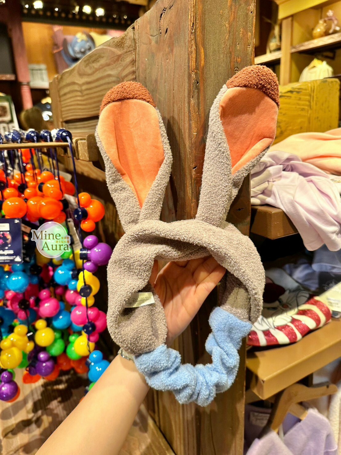 哈茱蒂 Judy 兔 絨毛 立體耳朵造型 髮帶 洗臉髮帶 動物方城市 Zootopia -香港迪士尼樂園