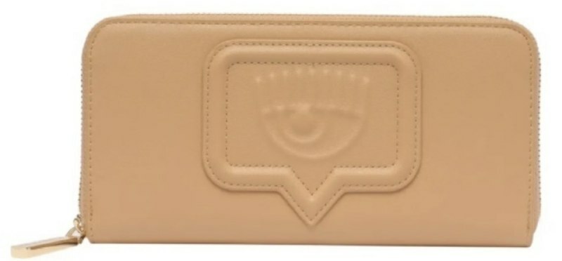[S] CHIARA FERRAGNI 74SB5PA1 ZS517717 EYELIKE LONG WALLET,LIGHT BEIGE, 8052672352538 (SCF192)