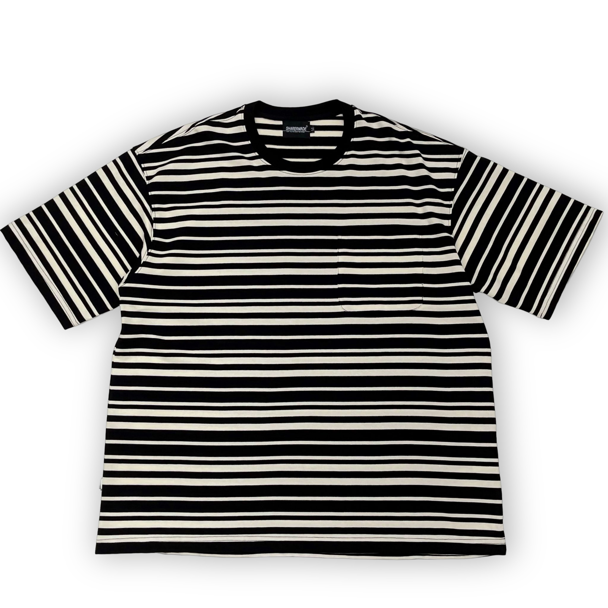 【車庫服飾】OUTDOOR 條紋寬鬆短T