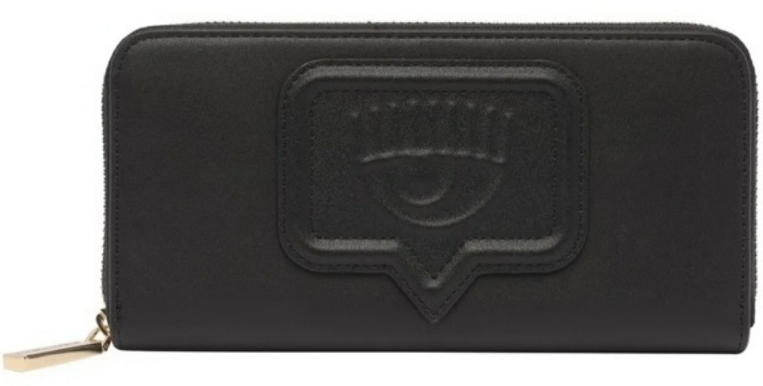 [S] CHIARA FERRAGNI 74SB5PA1 ZS517899 EYELIKE LONG WALLET,BLACK, 8052672427052 (SCF195)