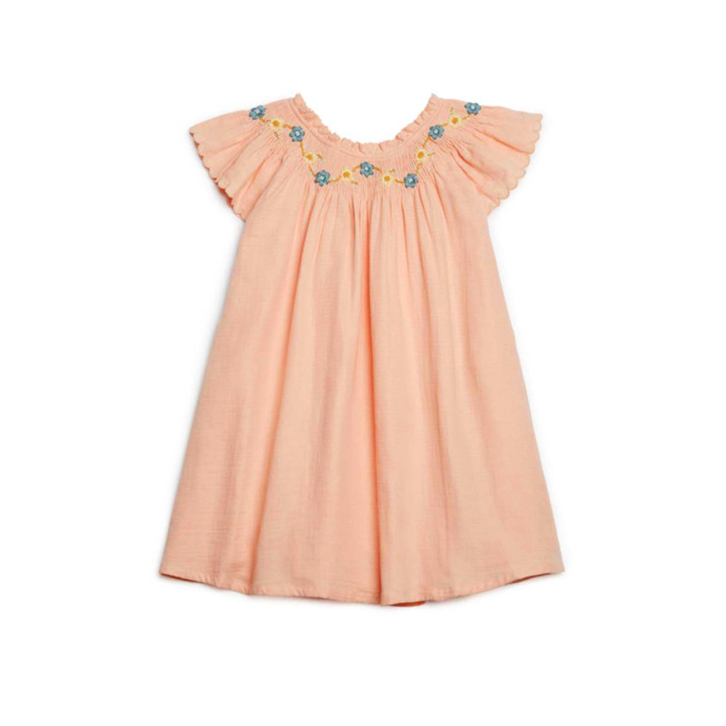 Louise Misha-Edith Dress經典刺繡洋裝(Coral)