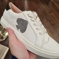 [S] KATE SPADE KA176 FEZ GLITZ MIXED MATERIAL,OPT WHITE/BLACK, KA176-TN (SKS545)