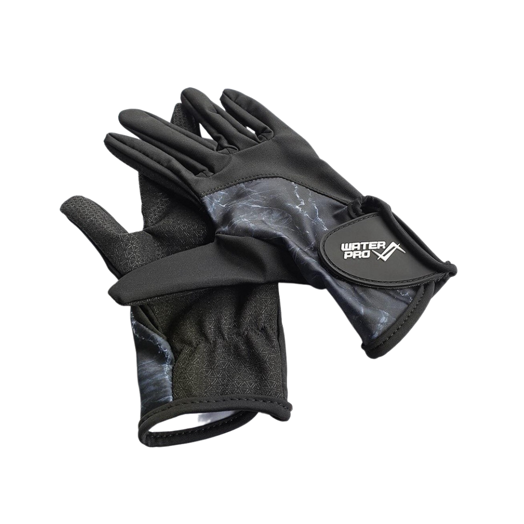 Water Pro 萊卡超薄 防曬手套 大理石黑
