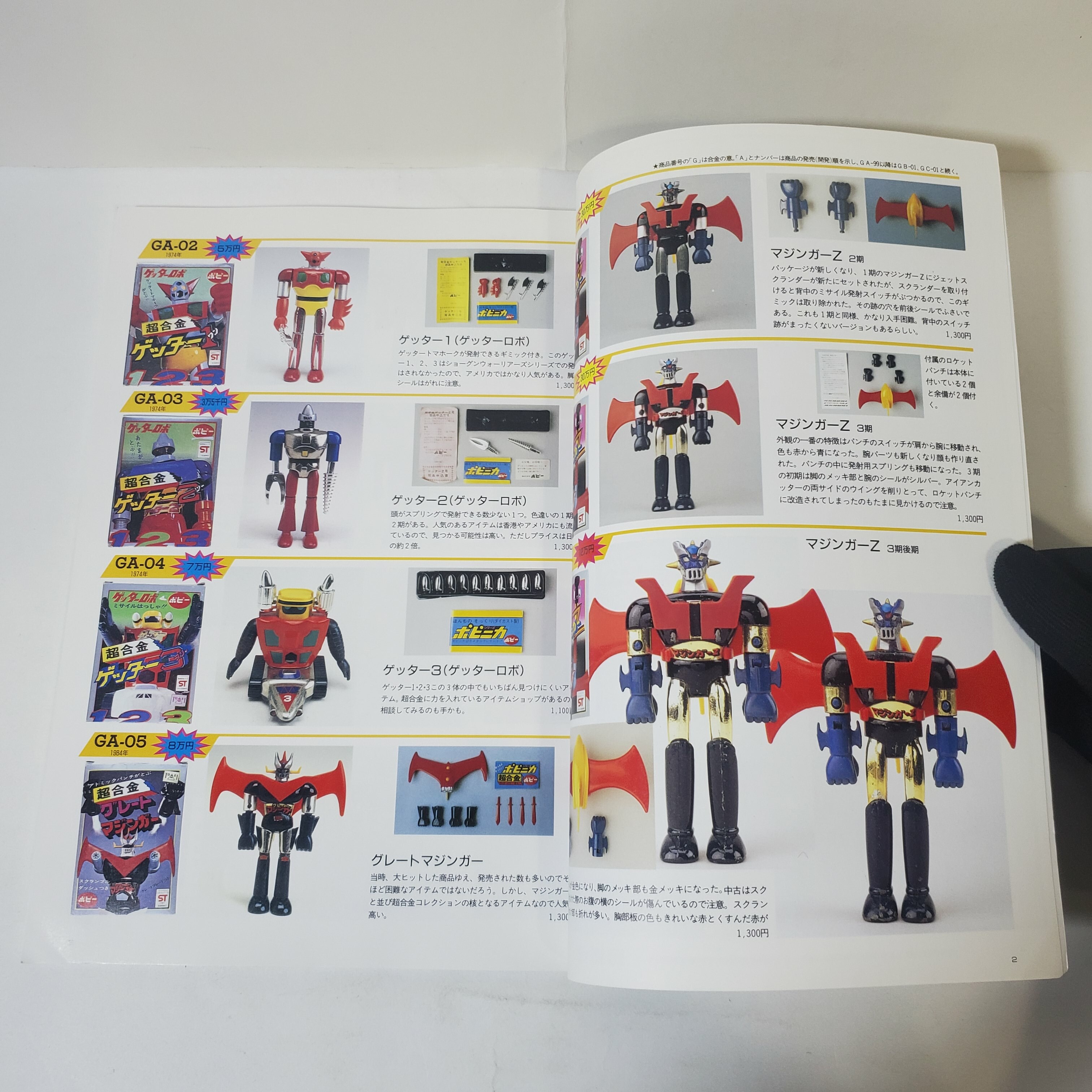 Popy Bandai 超合金目錄鑑定天書實用圖鑑宇宙船別冊西村佑次編1998年 