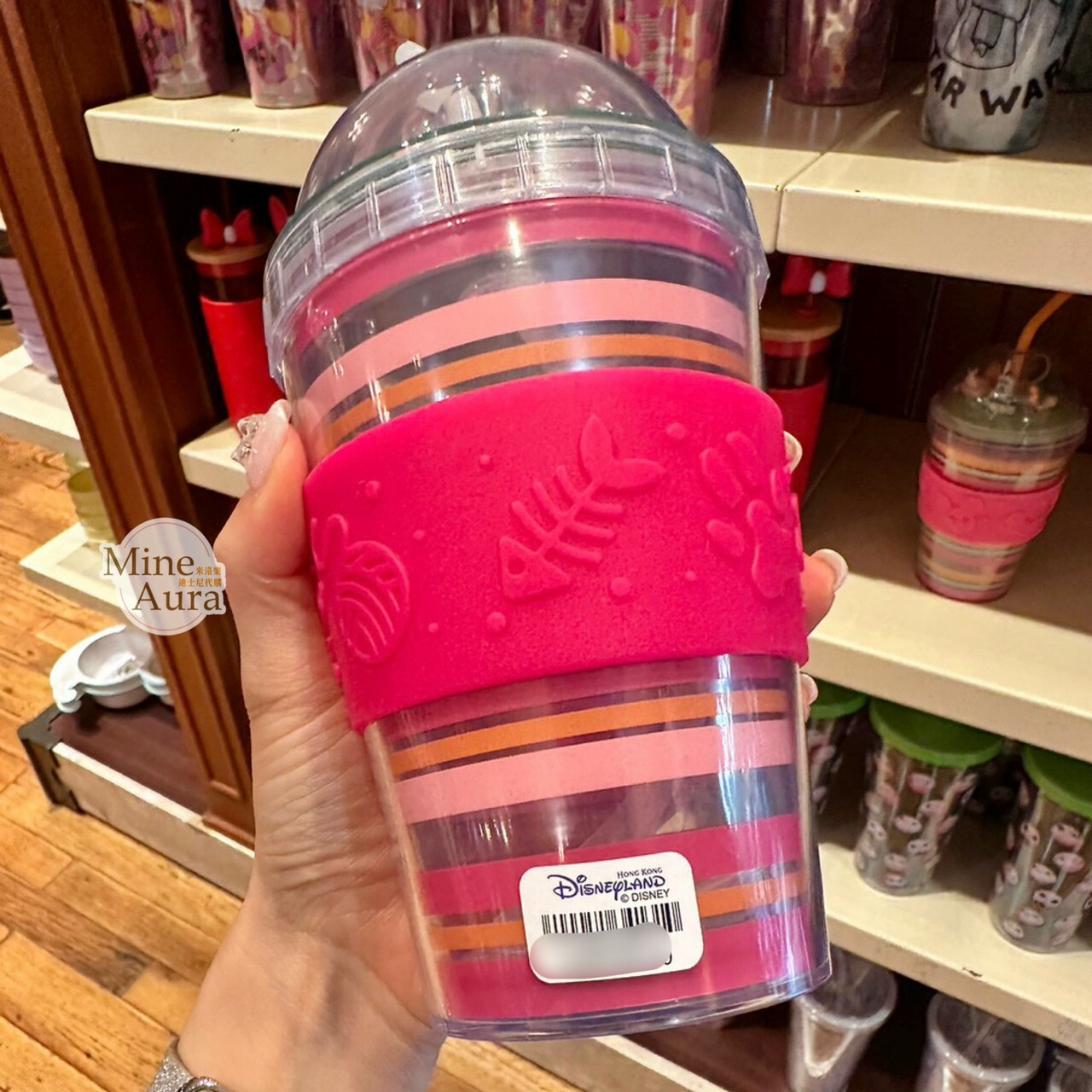 瑪莉貓 Marie 立體貓咪 造型 條紋 吸管 水杯 貓兒歷險記 The Aristocats -香港迪士尼樂園