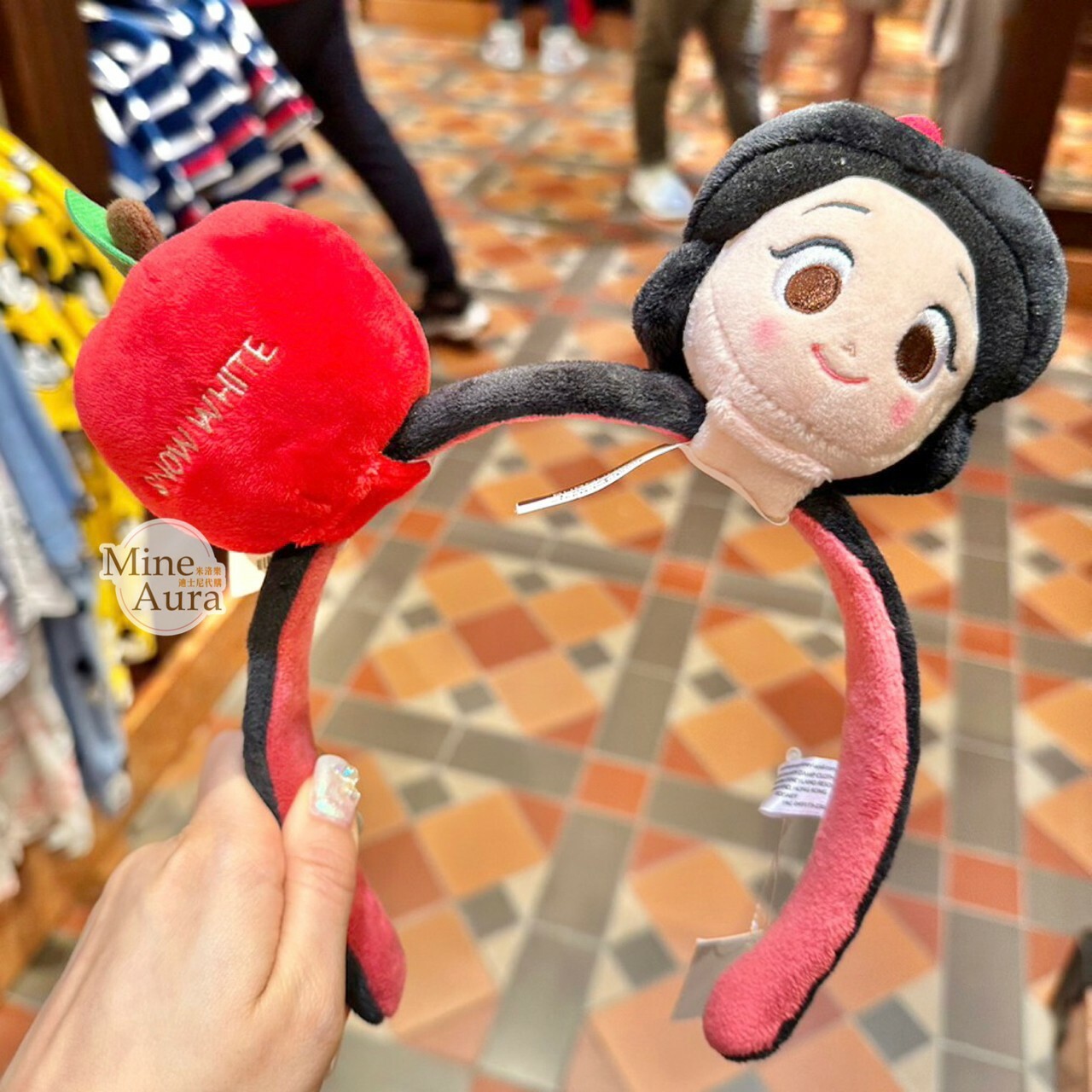 白雪公主 Snow-white 大頭絨毛 迷你公仔 娃娃 (搭配個人客製髮圈用) -香港迪士尼樂園