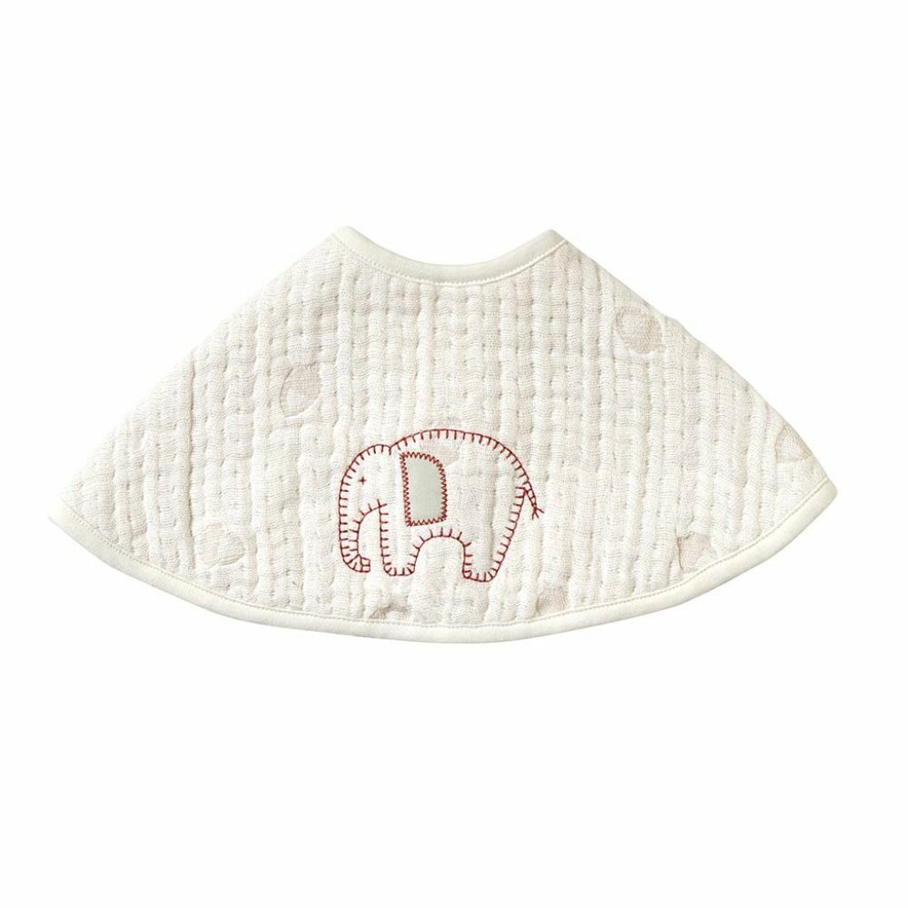 日本製 Hoppetta guri親親動物有機棉六重紗2-WAY肩膊墊-小象