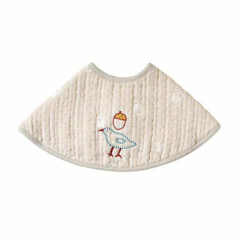 日本製 Hoppetta guri親親動物有機棉六重紗2-WAY肩膊墊-小鳥