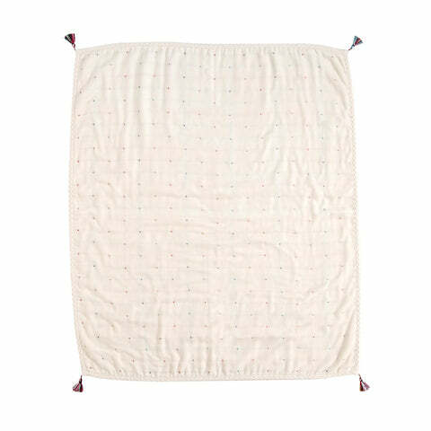 日本製10Mois Bobo 波希米亞六重紗被-90 x110cm