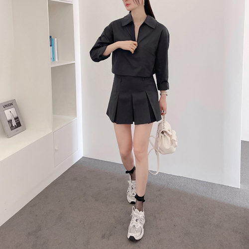 [GBCC]  Ram pleats skirt