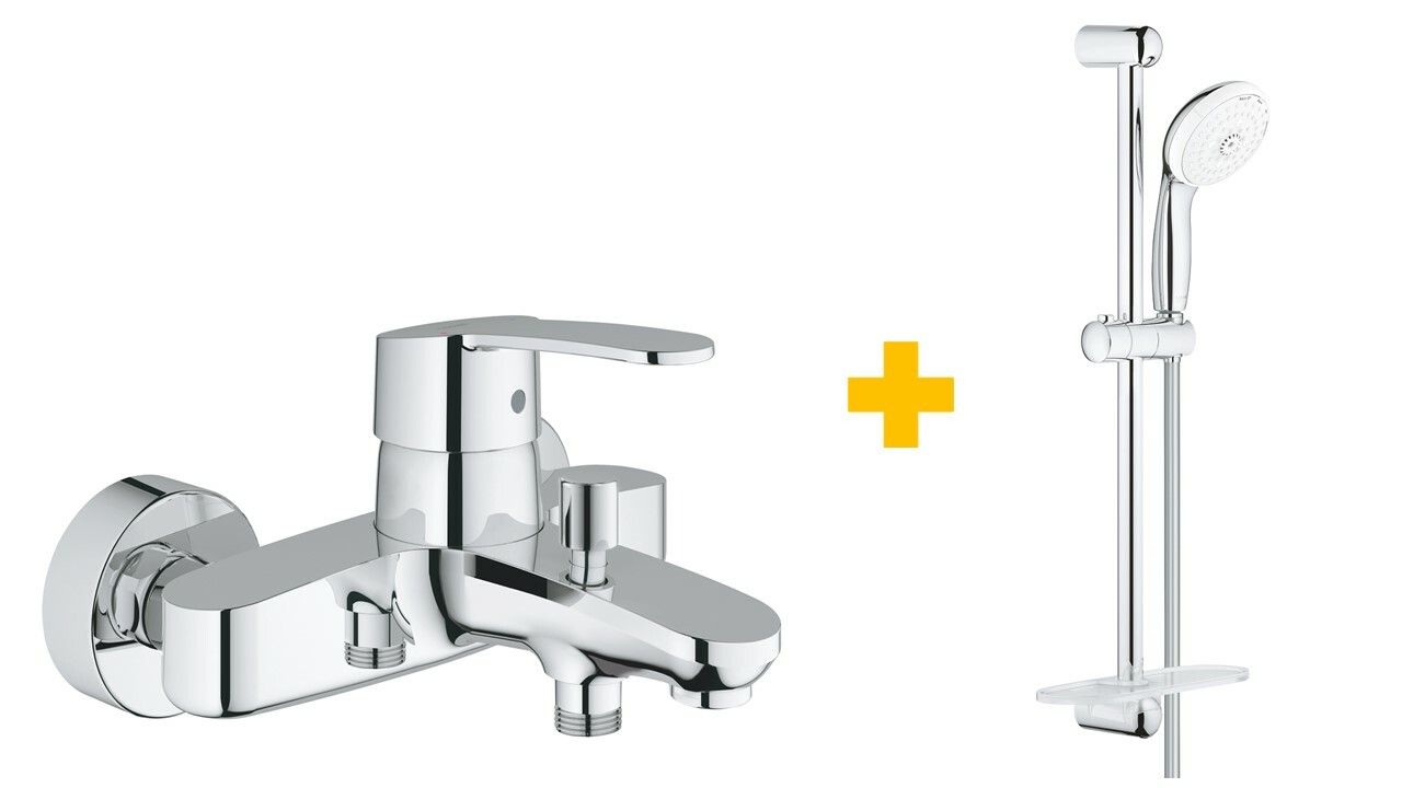 GROHE EUROSTYLE COSMOPOLITAN 浴用龍頭 滑桿組