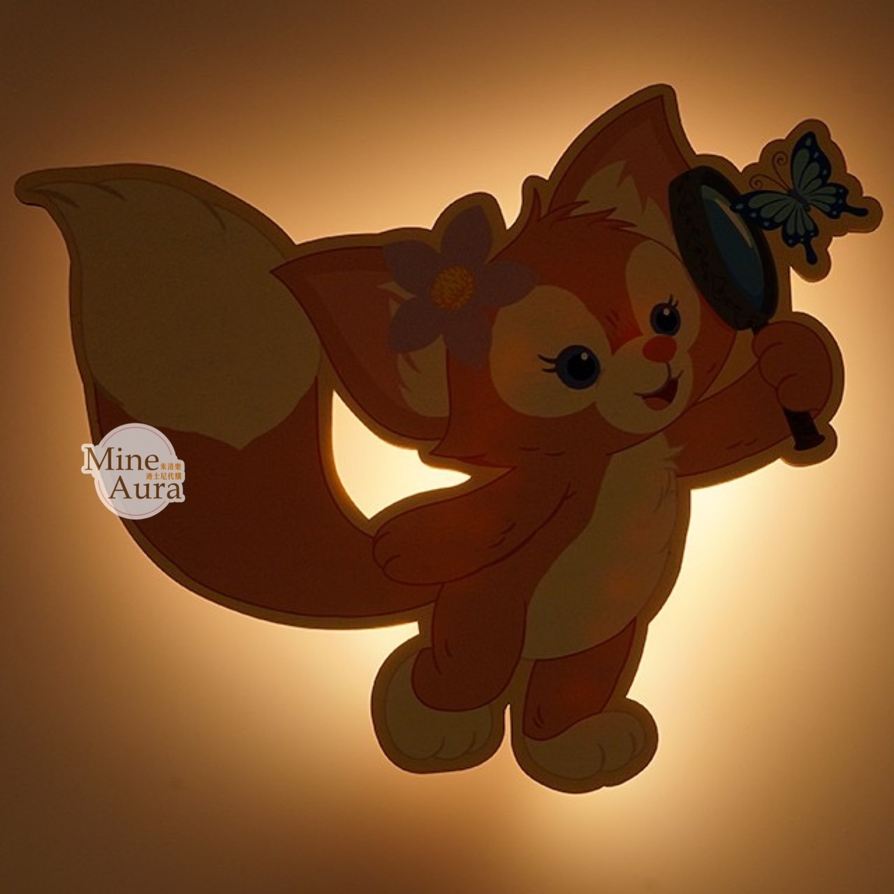 玲娜貝兒 Lina bell 造型 感應 燈 拍拍燈 夜燈 擺飾品 -香港迪士尼樂園