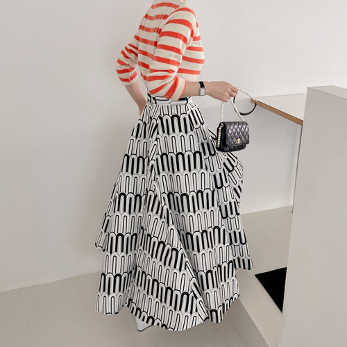 [GBCC] Unia flare long skirt