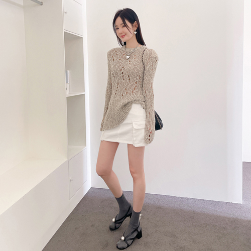 [GBCC] Glam cargo mini skirt