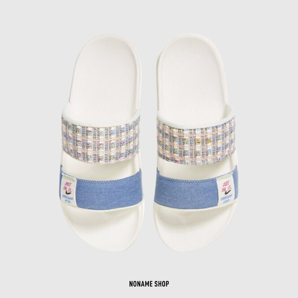 NIKE OFFCOURT DUO SLIDE 丹寧小香風 拖鞋 編織藍 (女款)