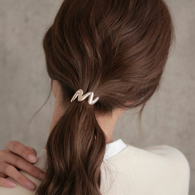 [氣質] 玫瑰銀色髮圈插