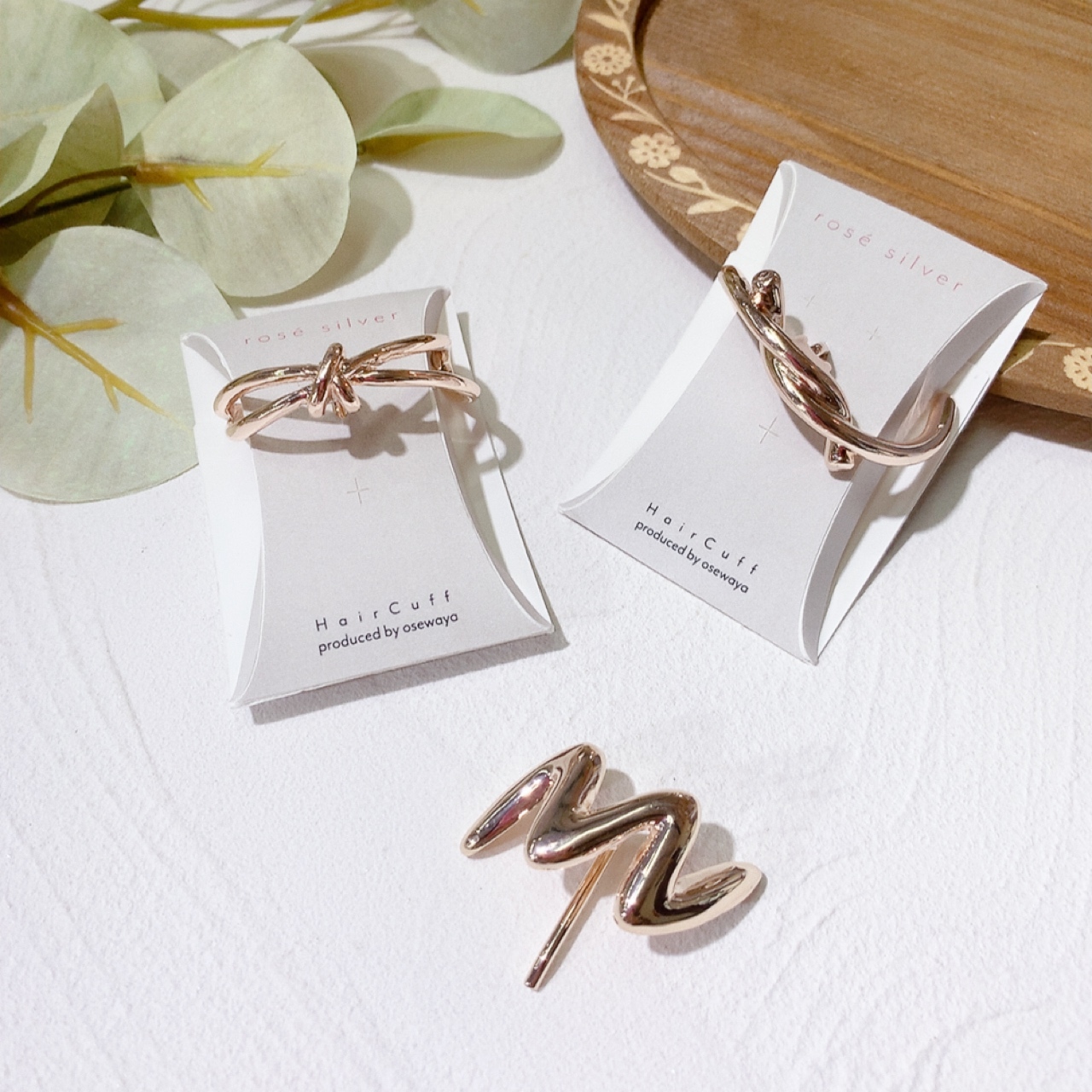 [氣質] 玫瑰銀色髮圈插