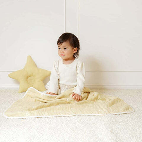 日本製10Mois Ecru有機棉六重紗被-S