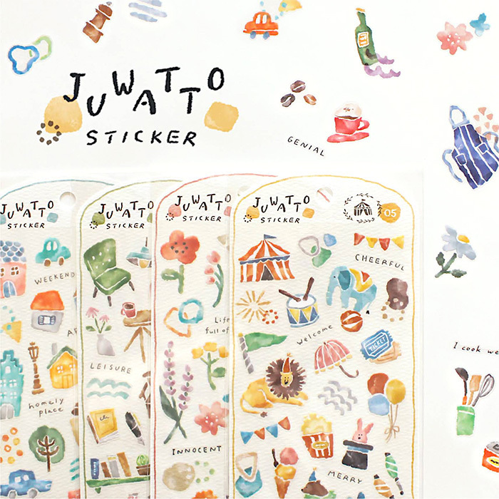 Mind Wave Sticker－Juwatto Series (Japanese Stationery Brand)