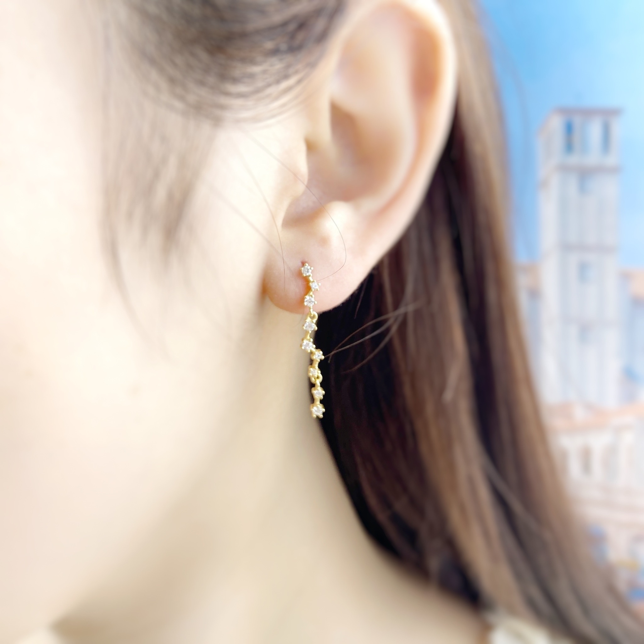 | 925 Silver・14k Gold | Meteor Earrings | EA0002 |