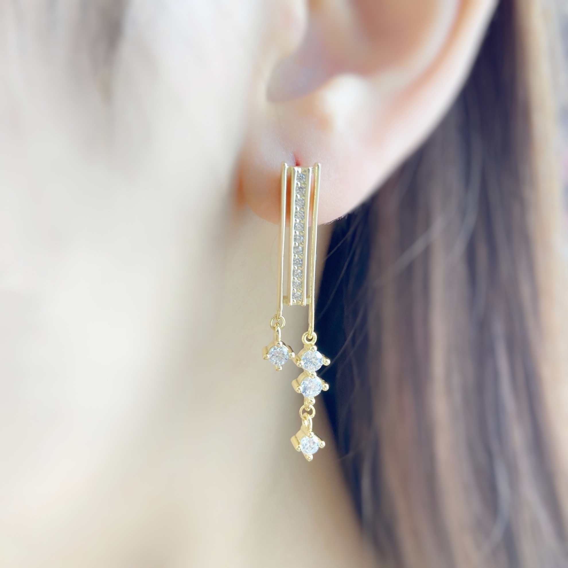 | 925銀・14k金丨 舞簾耳環 | EA0203 |