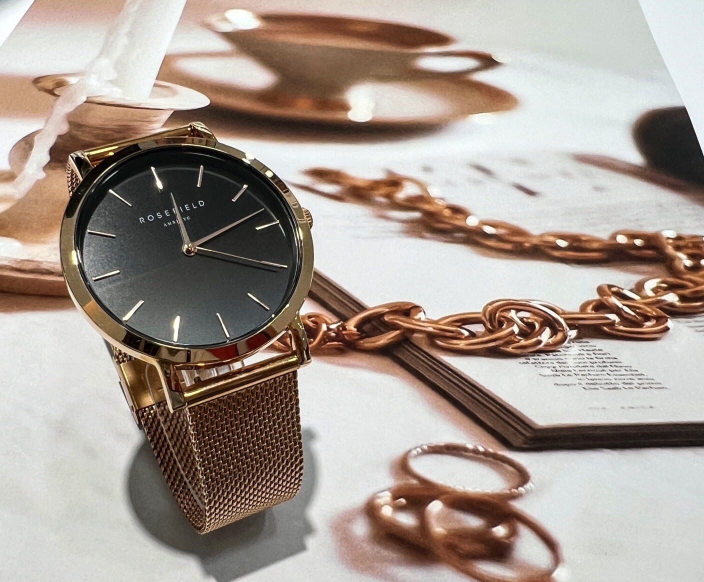 【ROSEFIELD】歐風美學簡約時尚必備單品腕錶 MBR-M45 38mm 現代鐘錶