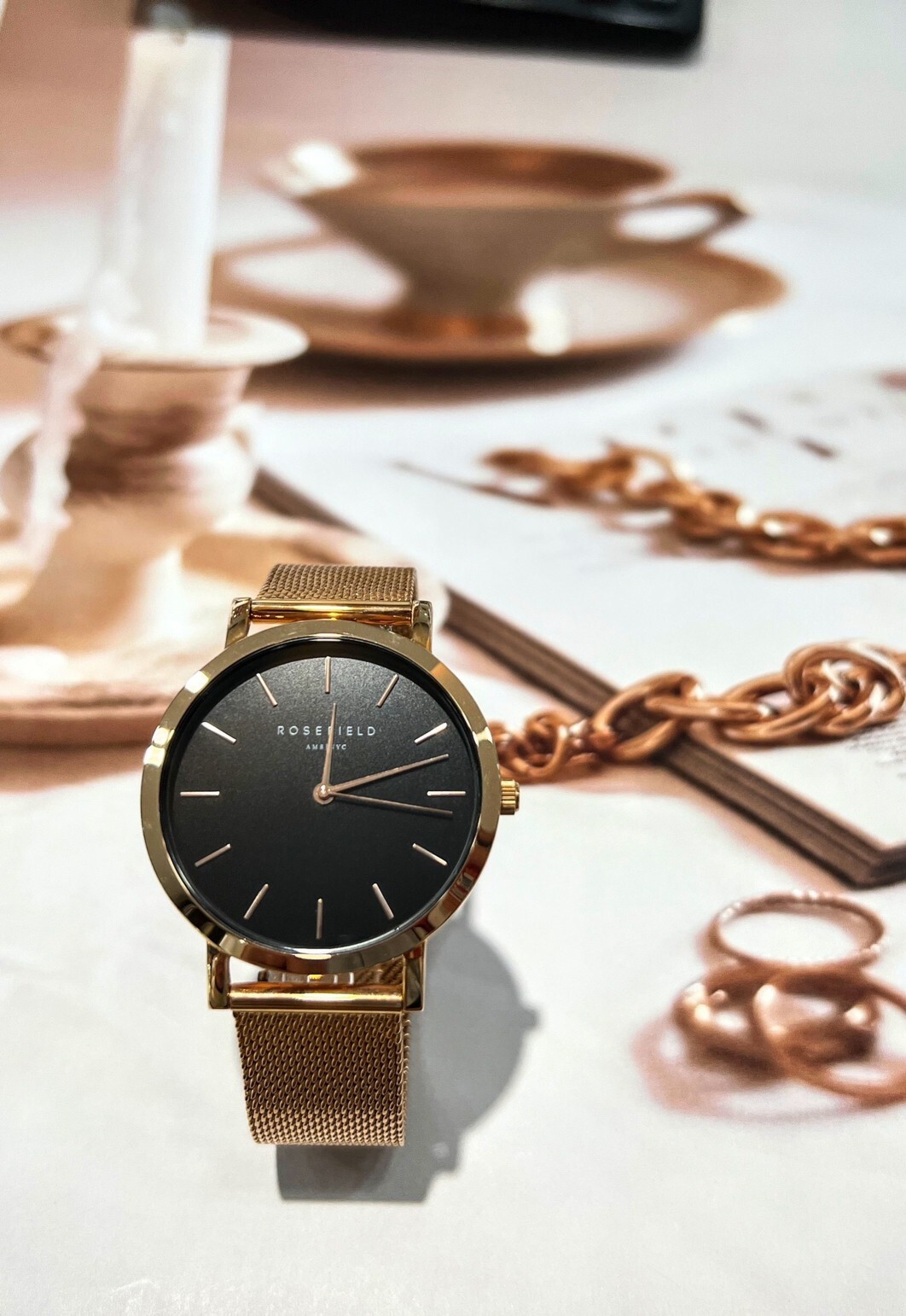 【ROSEFIELD】歐風美學簡約時尚必備單品腕錶 MBR-M45 38mm 現代鐘錶