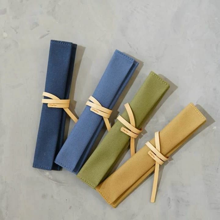 帆布筆袋 小捲筆袋｜M.Seed