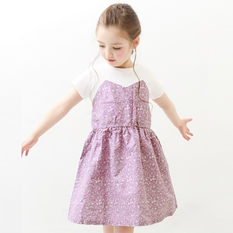 現貨 130cm 拼接假兩件式洋裝 110-160cm 7款